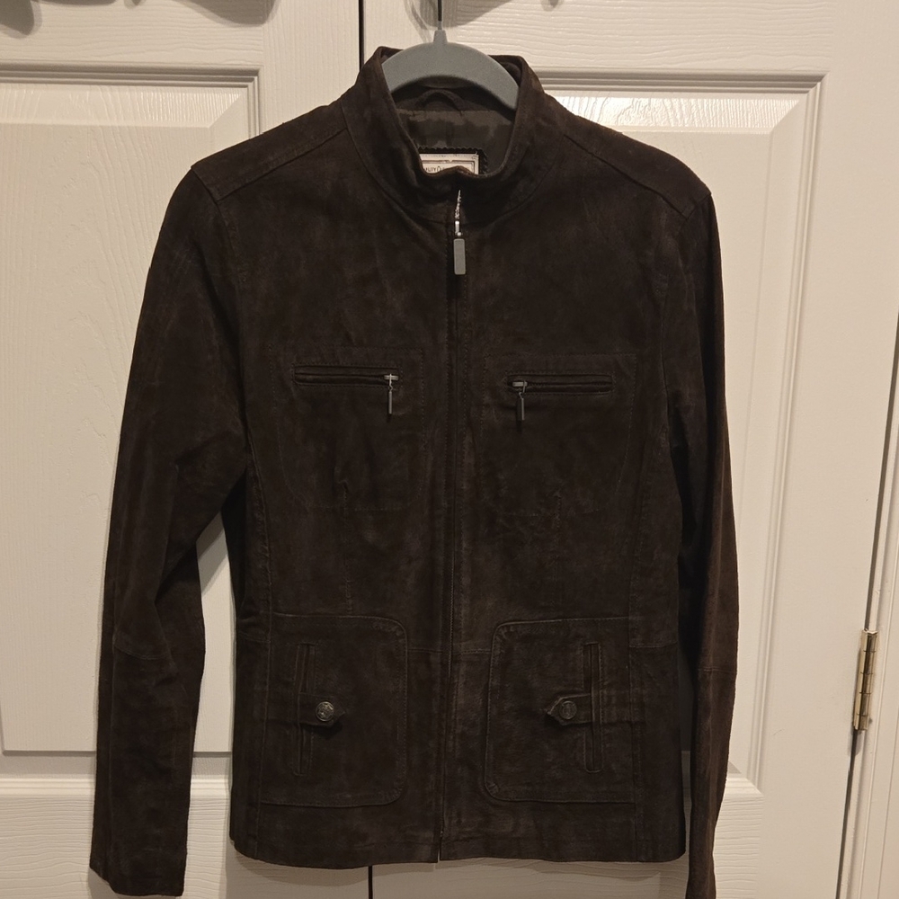 Ruff Hewn Chocolate Brown Suede Jacket